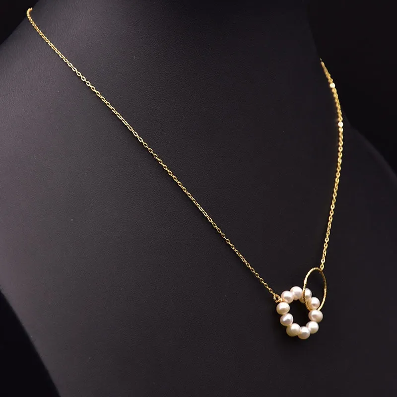 Natural Freshwater Pearl Pendant Necklace