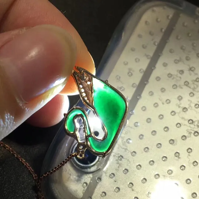 Natural Jade Necklace Jadeite Necklace NNE005