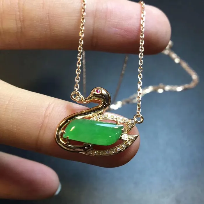 Natural Jade Necklace Jadeite Necklace NNE009