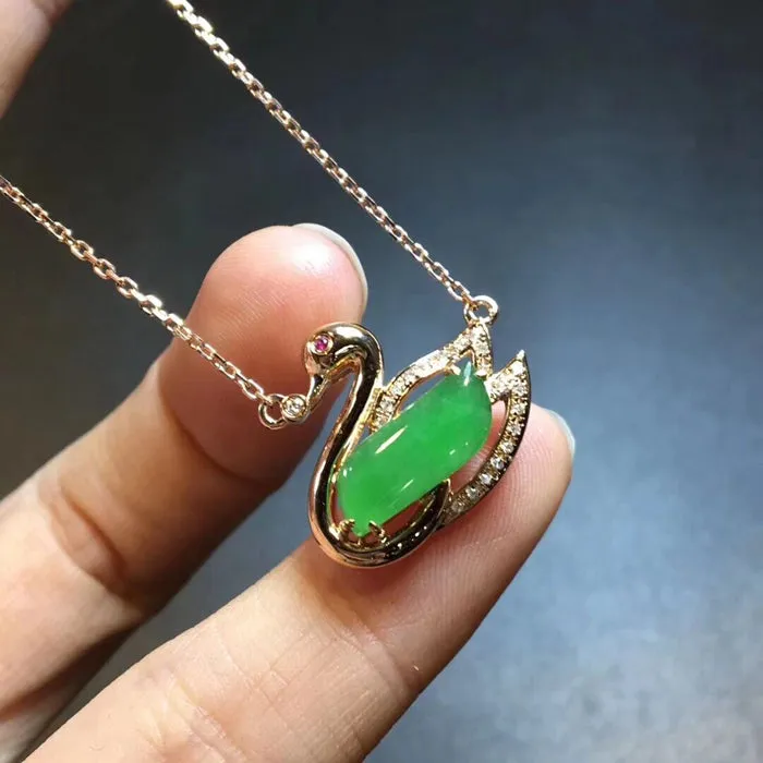 Natural Jade Necklace Jadeite Necklace NNE009