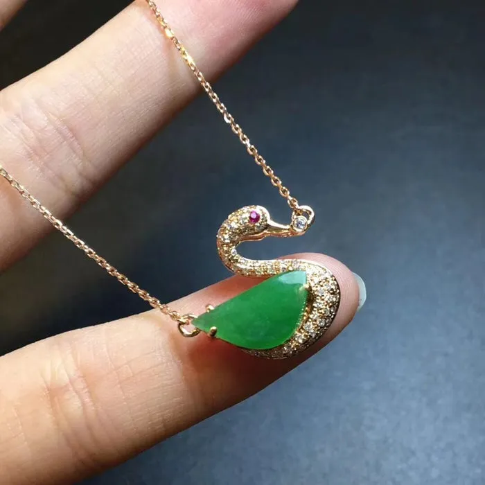 Natural Jade Necklace Jadeite Necklace NNE009