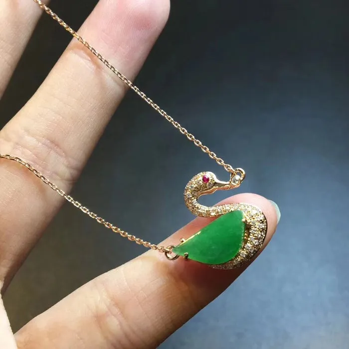 Natural Jade Necklace Jadeite Necklace NNE009