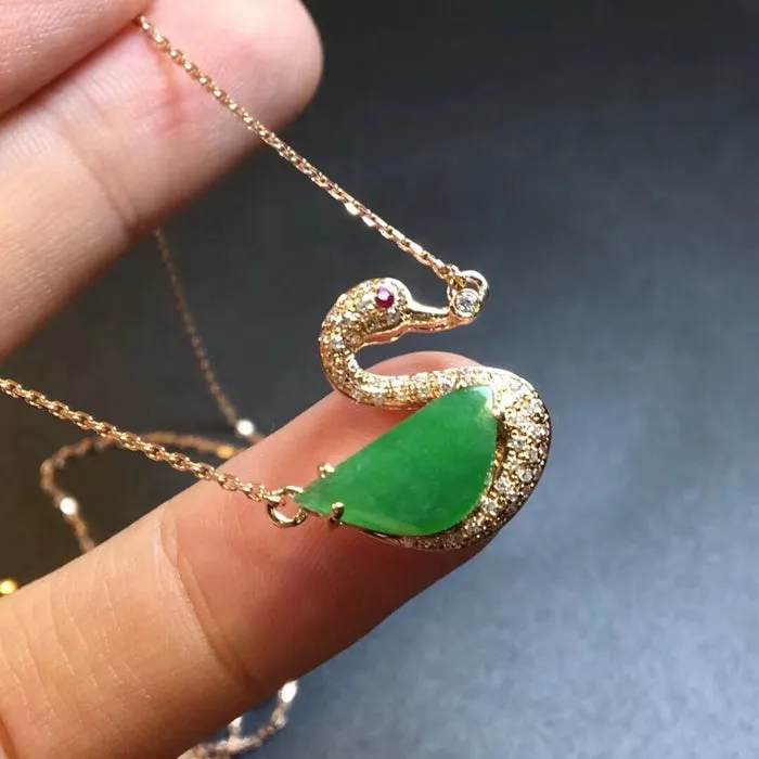 Natural Jade Necklace Jadeite Necklace NNE009