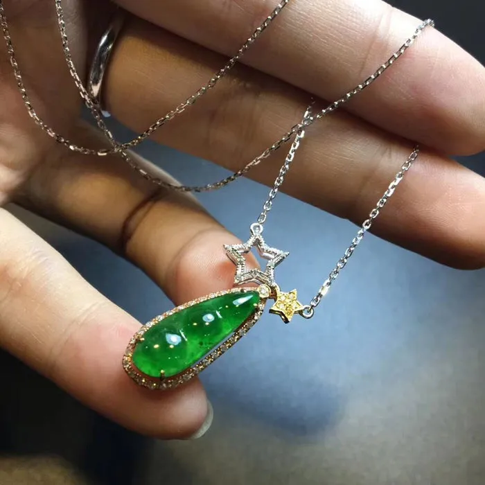 Natural Jade Necklace Jadeite Necklace NNE014
