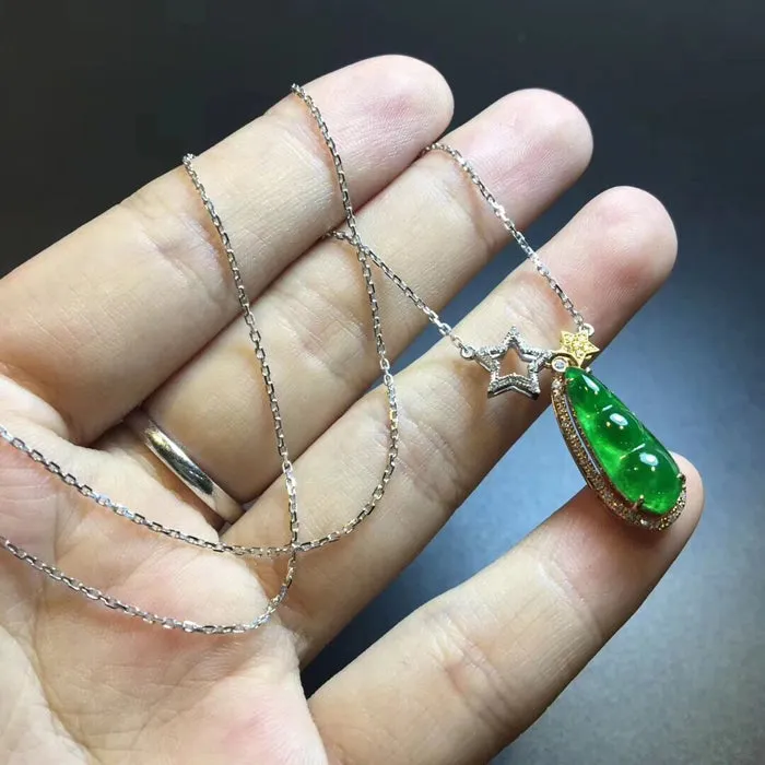 Natural Jade Necklace Jadeite Necklace NNE014