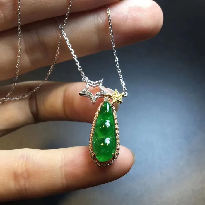 Natural Jade Necklace Jadeite Necklace NNE014