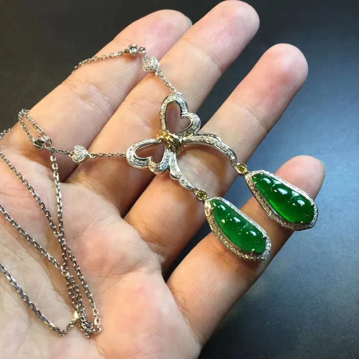 Natural Jade Necklace Jadeite Necklace NNE021