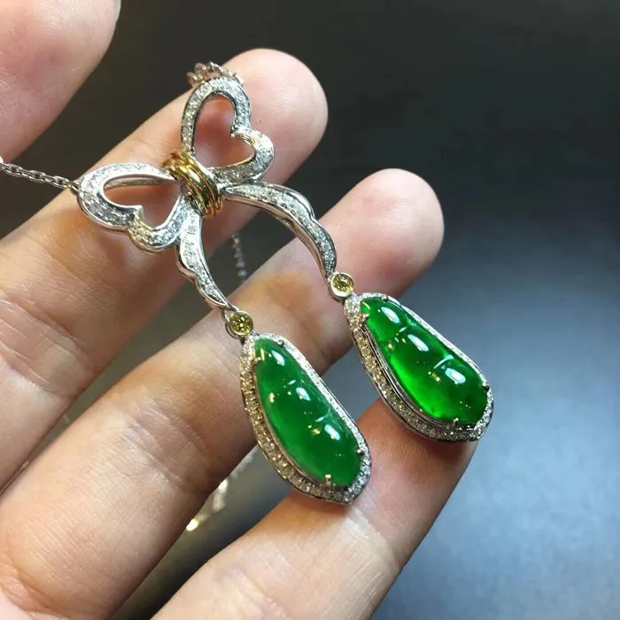 Natural Jade Necklace Jadeite Necklace NNE021