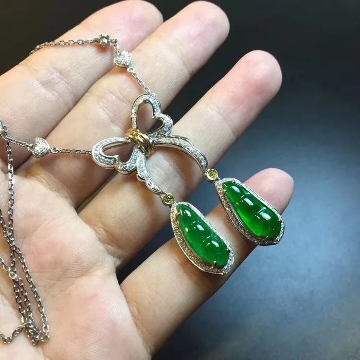 Natural Jade Necklace Jadeite Necklace NNE021