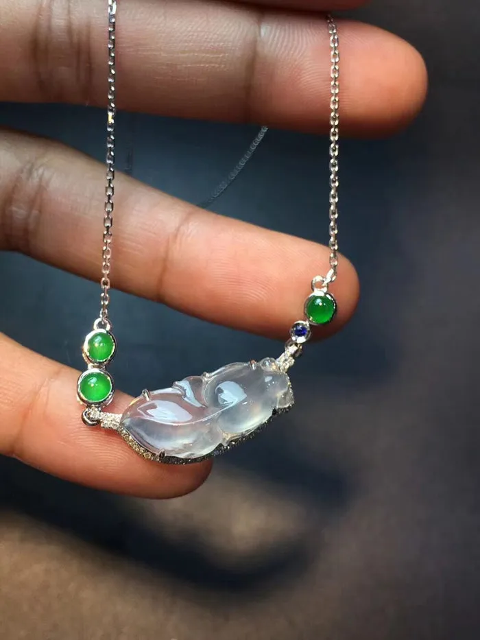 Natural Jade Necklace Jadeite Necklace NNE023
