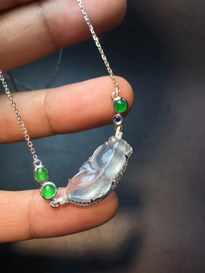 Natural Jade Necklace Jadeite Necklace NNE023