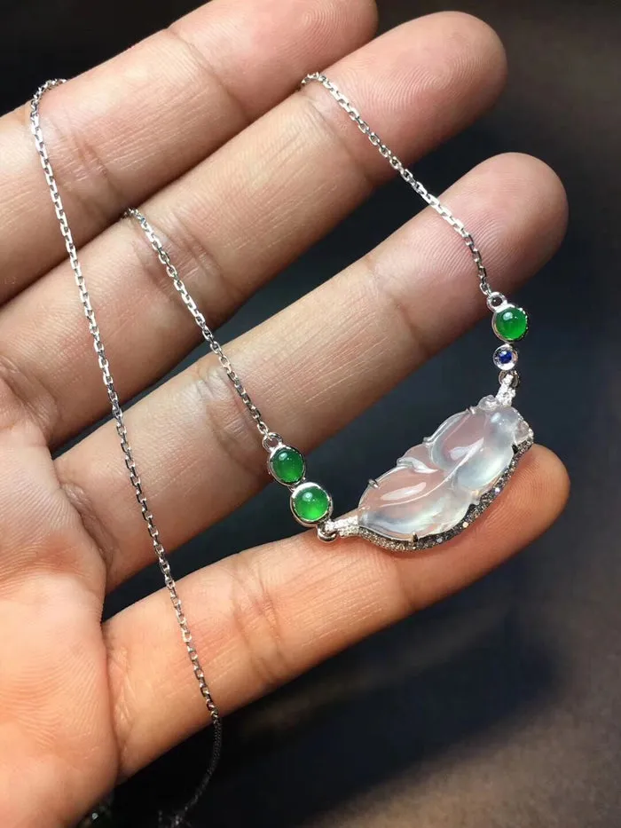 Natural Jade Necklace Jadeite Necklace NNE023
