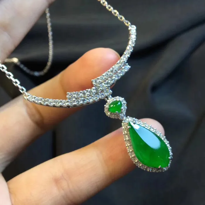 Natural Jade Necklace Jadeite Necklace NNE031
