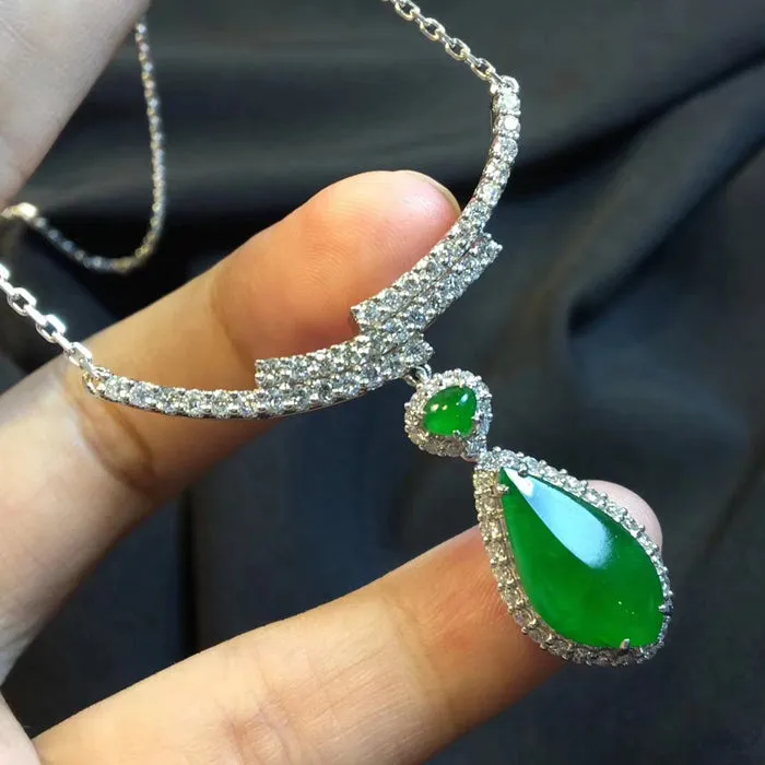 Natural Jade Necklace Jadeite Necklace NNE031