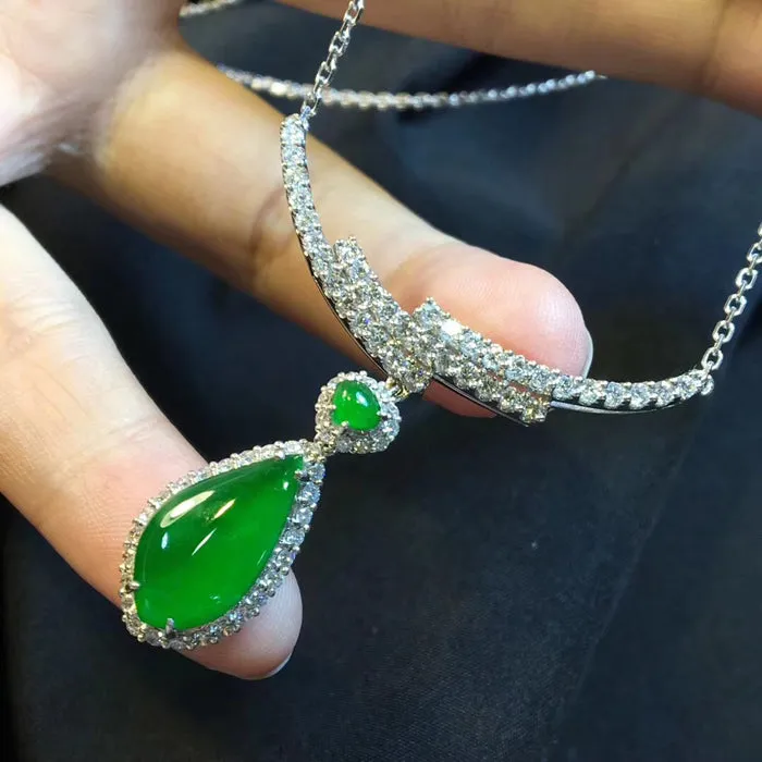 Natural Jade Necklace Jadeite Necklace NNE031