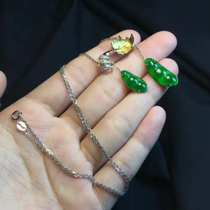 Natural Jade Necklace Jadeite Necklace NNE072