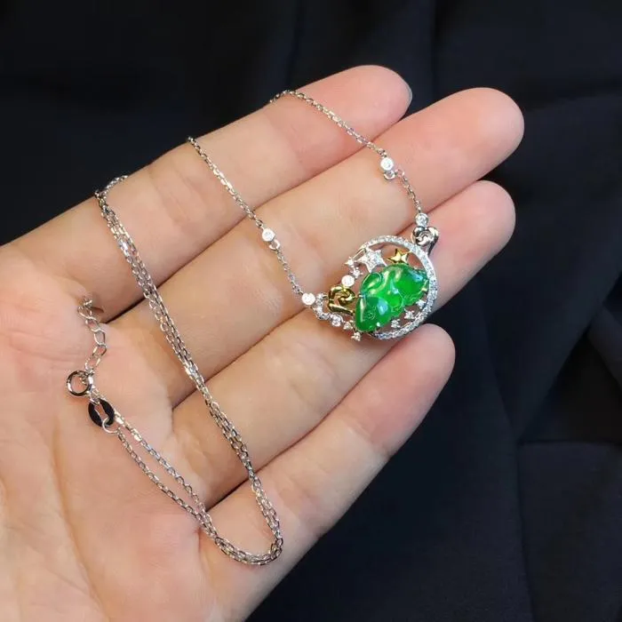 Natural Jade Necklace Jadeite Necklace NNE074