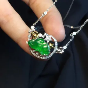 Natural Jade Necklace Jadeite Necklace NNE074