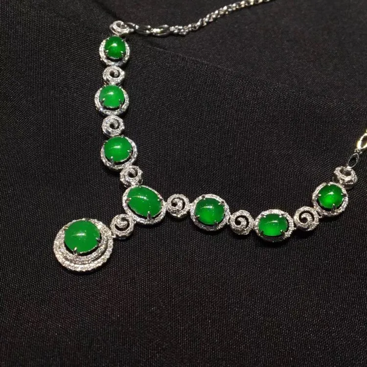 Natural Jade Necklace Jadeite Necklace NNE076
