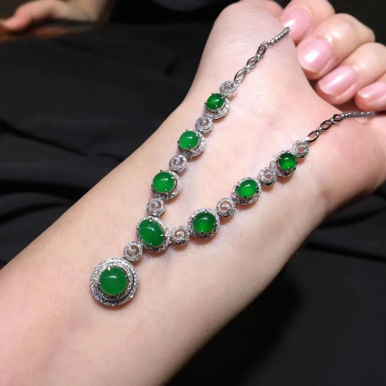 Natural Jade Necklace Jadeite Necklace NNE076