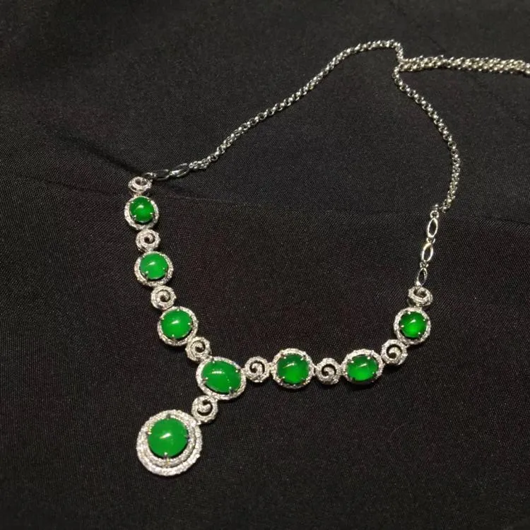 Natural Jade Necklace Jadeite Necklace NNE076