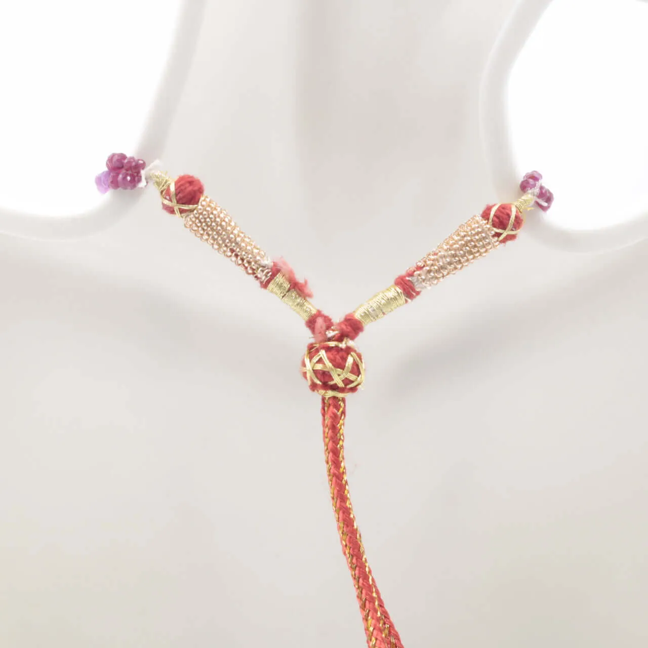 Natural Red Ruby Shaded gemstone Necklace 16-22 Inches Adjustable Jewelry Ruby Shaded RD Necklace Ruby Beads SKU: 6142599, 6142599-1