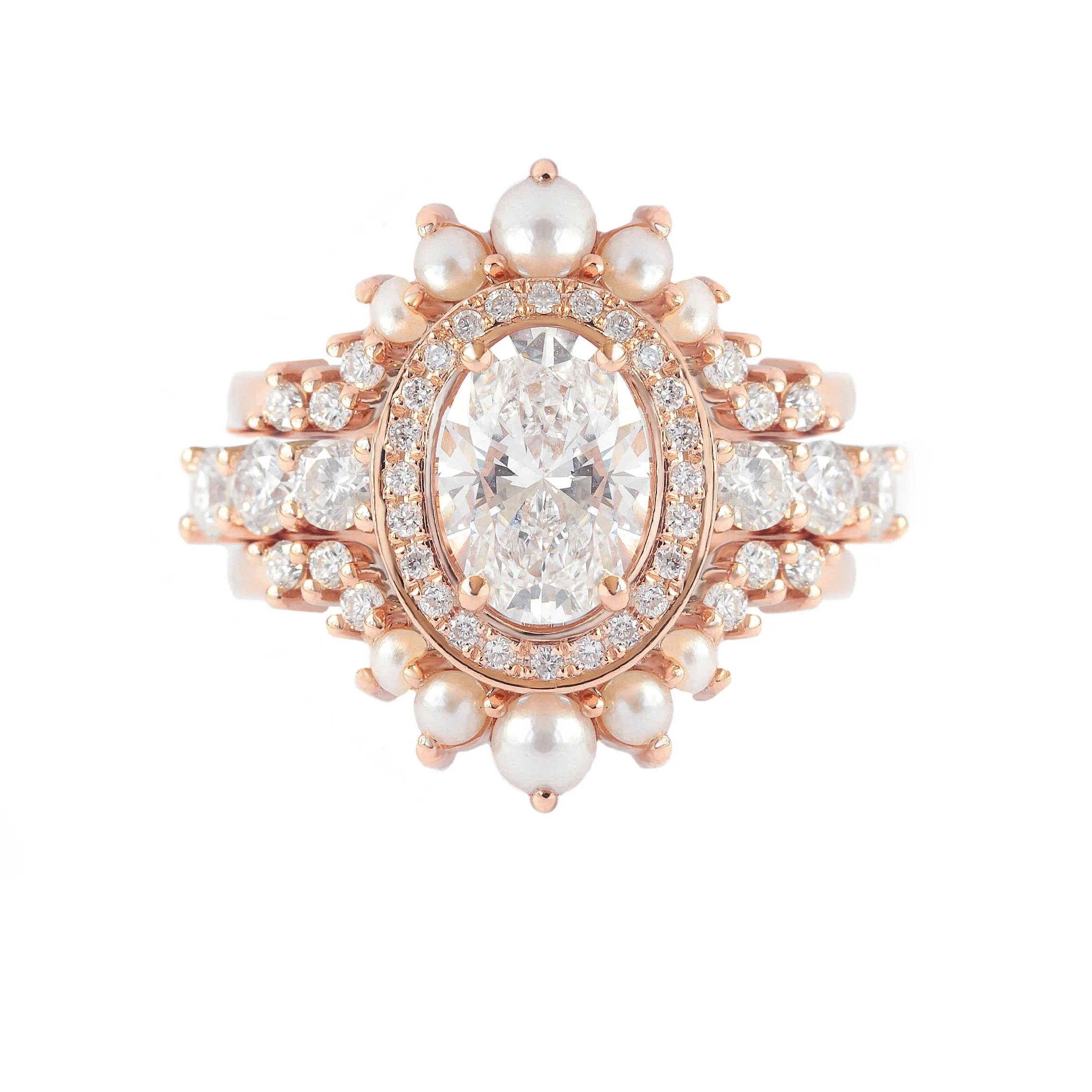 Pearls & Diamond Ring Guard Enhancer