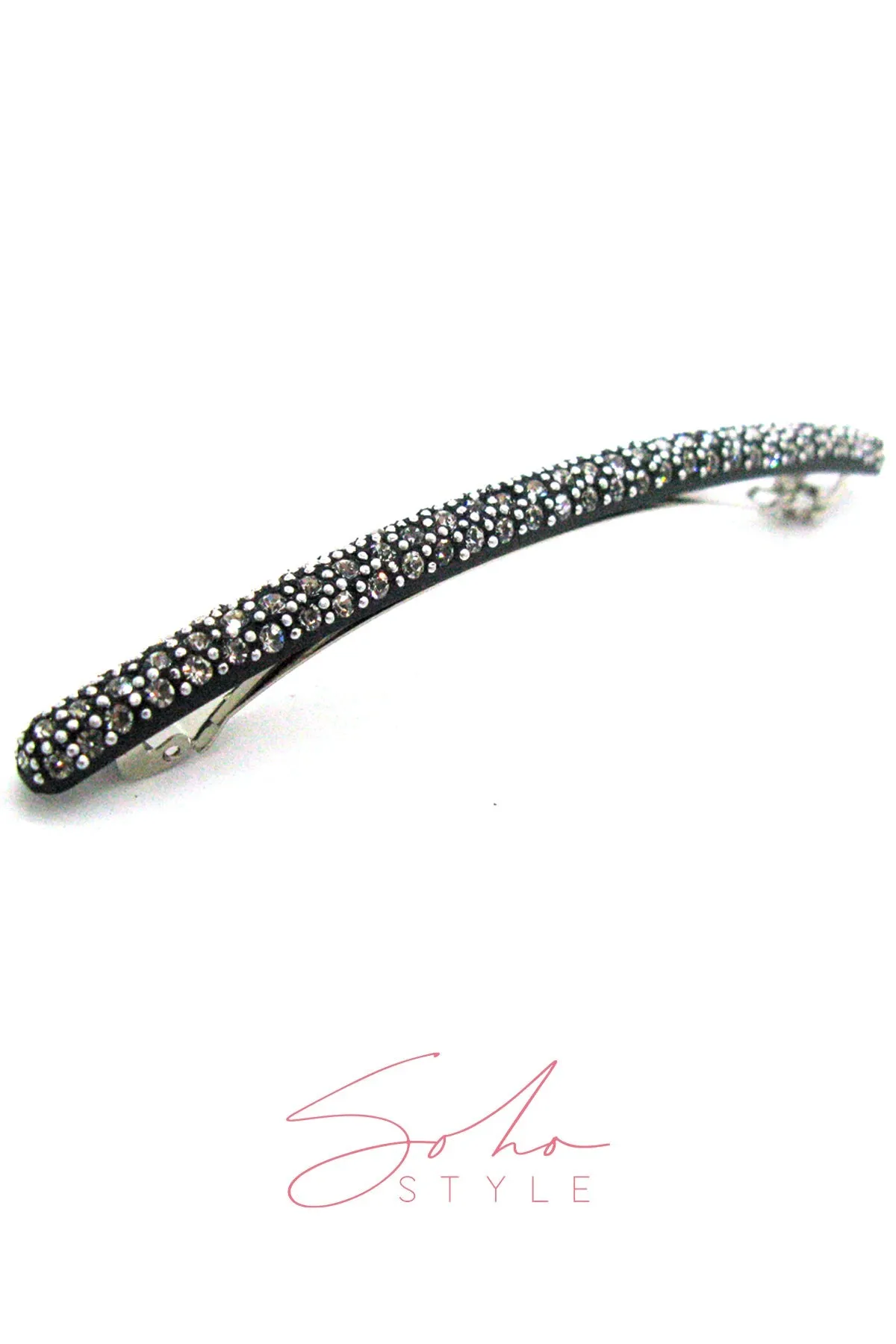 Pebble Milky Way Rhinestone Hair barrette