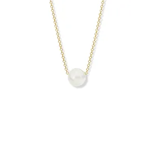 Pelota Necklace Yellow Gold - Moonstone