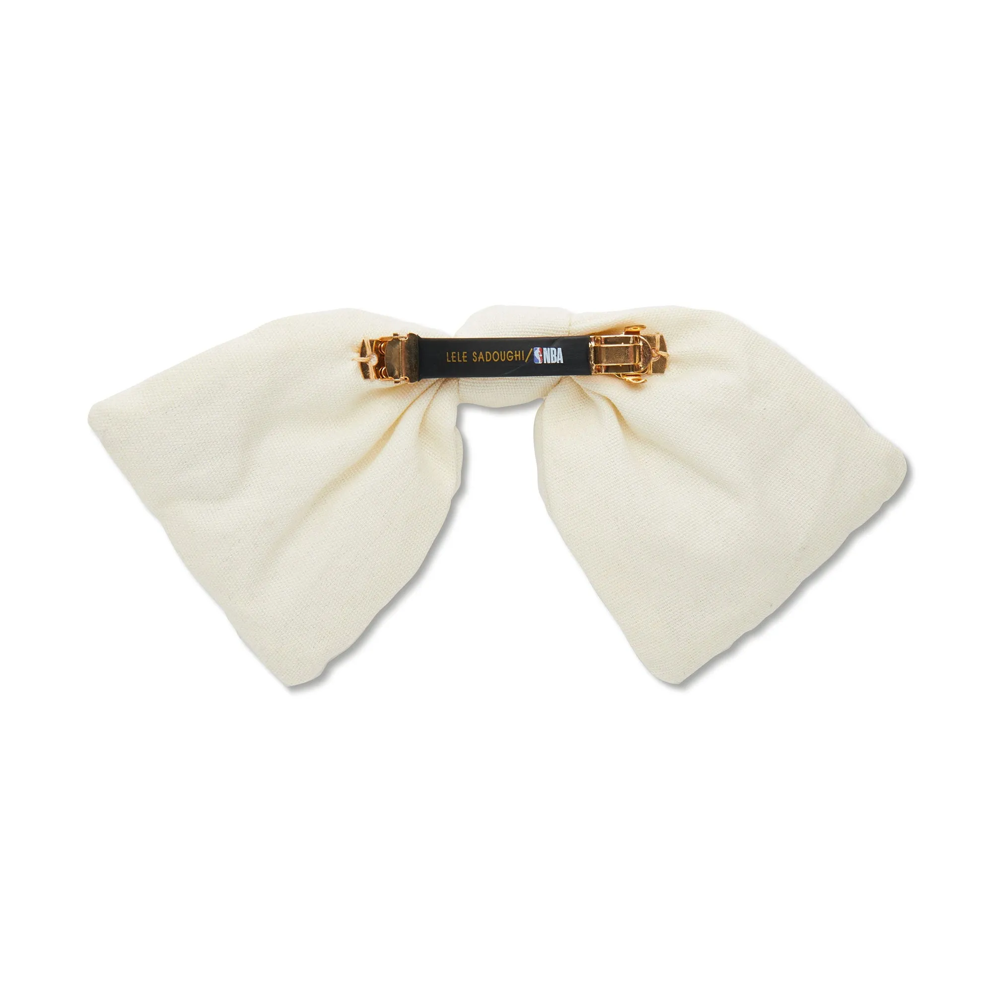 PHILADELPHIA 76ERS LELE SADOUGHI / NBA IVORY BOW BARRETTE