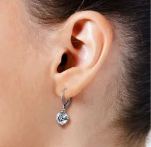 Radiant 0.50CT Round Cut Diamond Stud Earrings in 14KT White Gold
