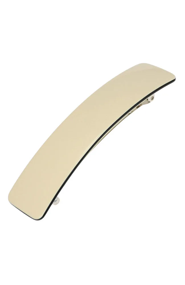 Rectangle Barrette - Latte