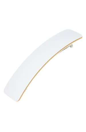 Rectangle Barrette - Latte