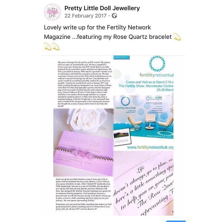 Rose Quartz Fertility Bracelet