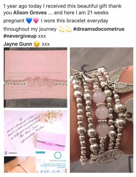 Rose Quartz Fertility Bracelet