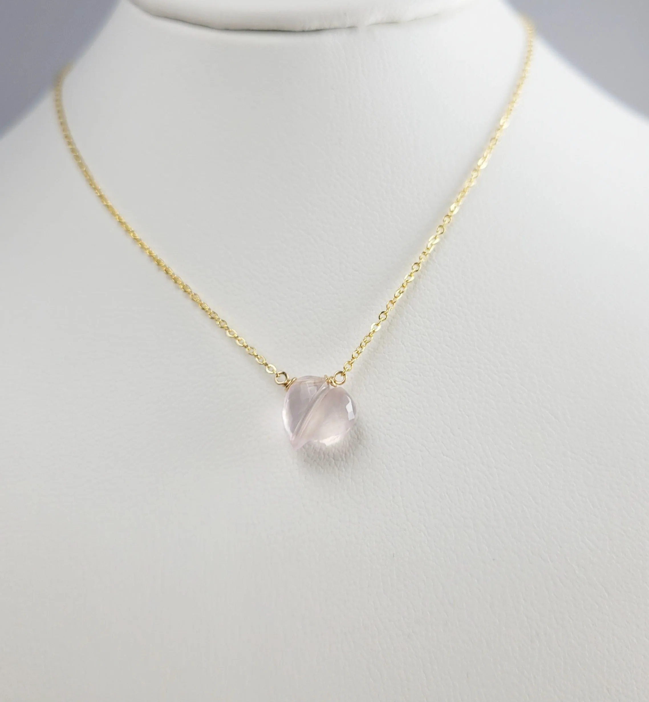 Rose Quartz Heart Pendant