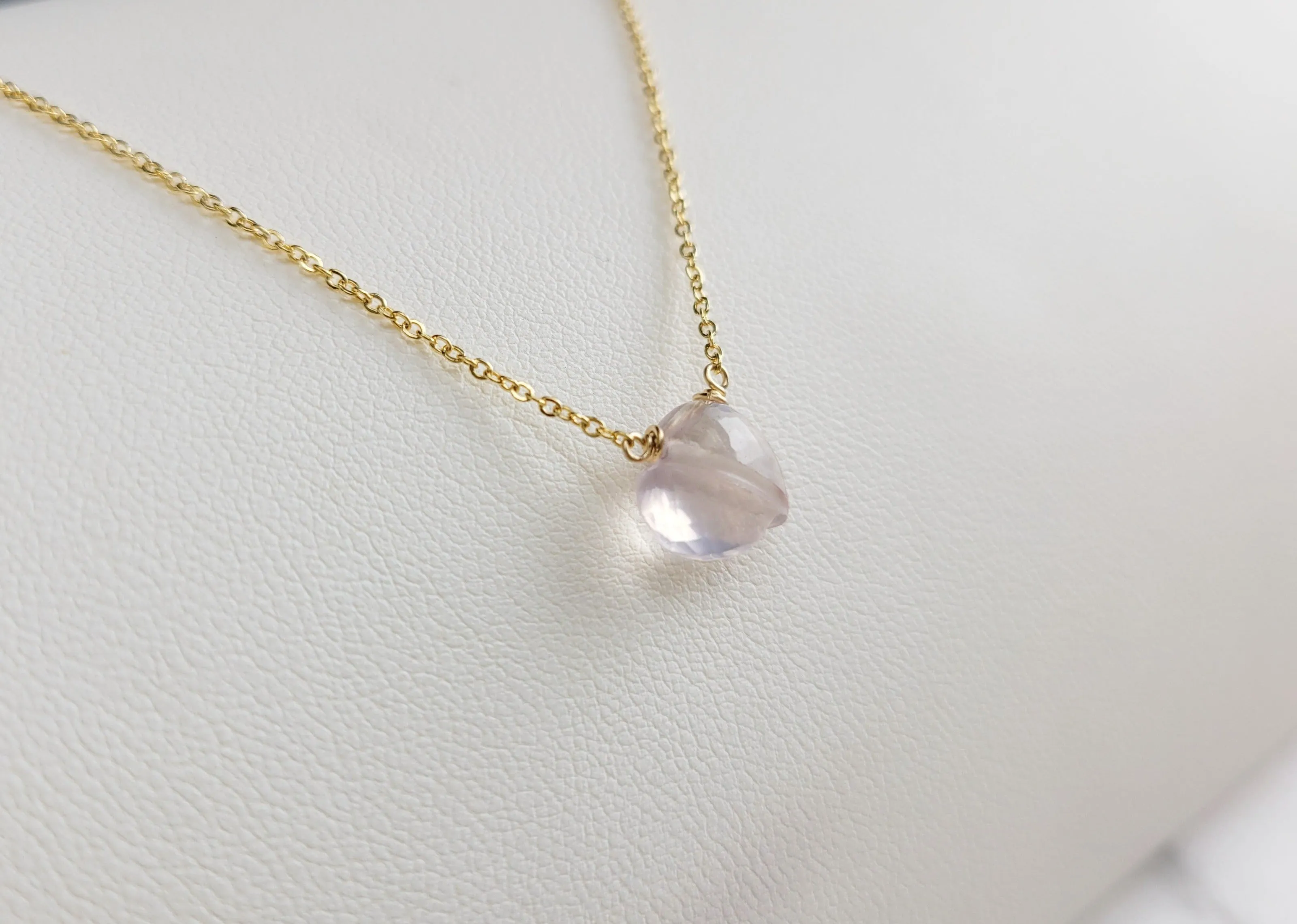 Rose Quartz Heart Pendant