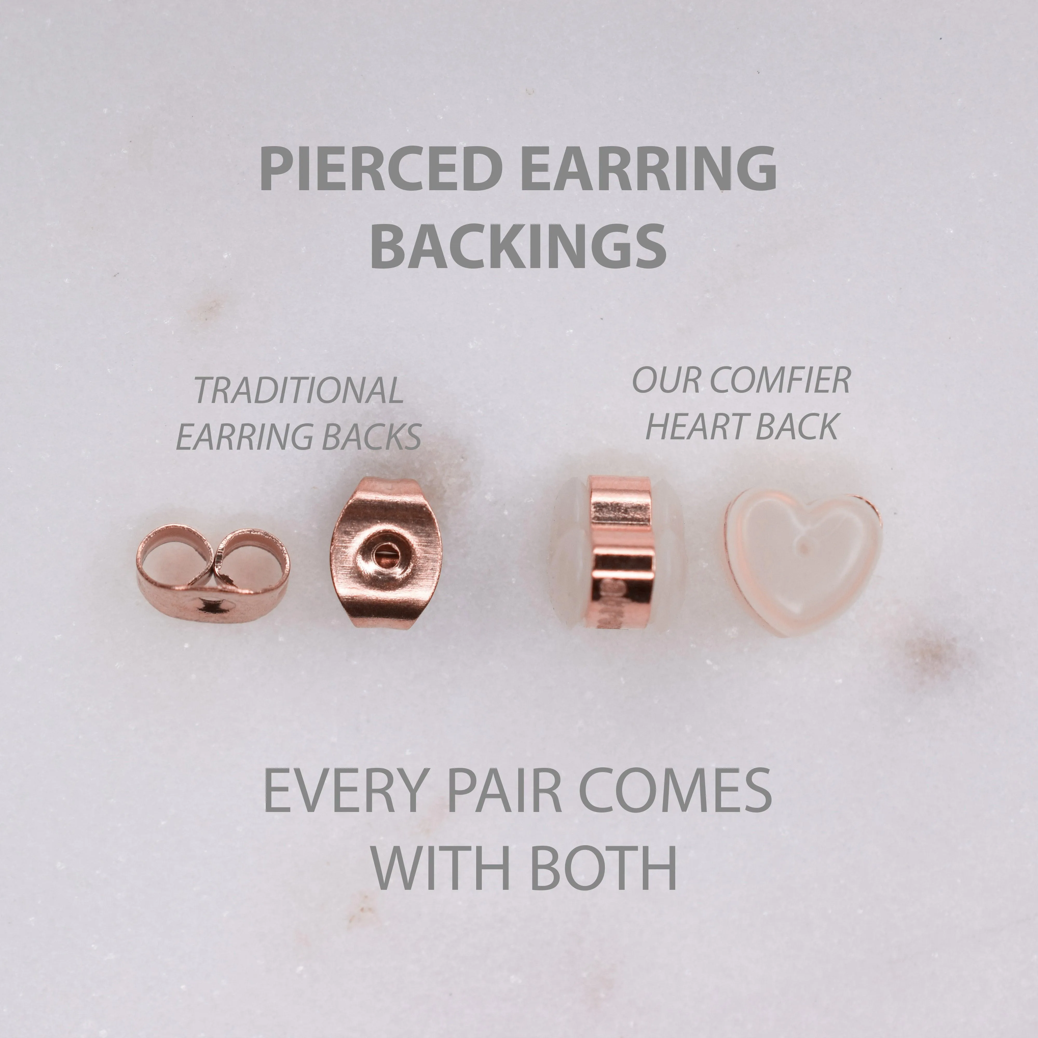 SMALL RHINESTONE STUD EARRINGS IN ROSE GOLD