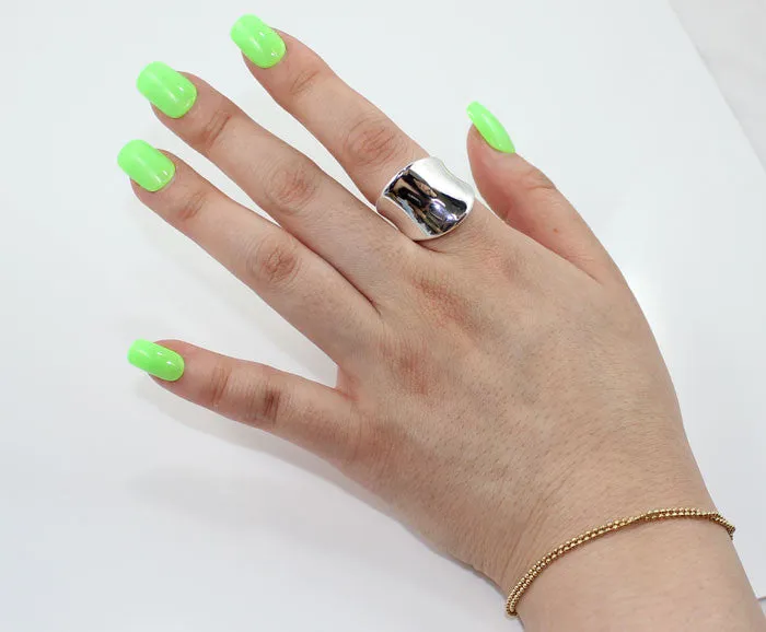 Sterling Silver Armor Cocktail Ring