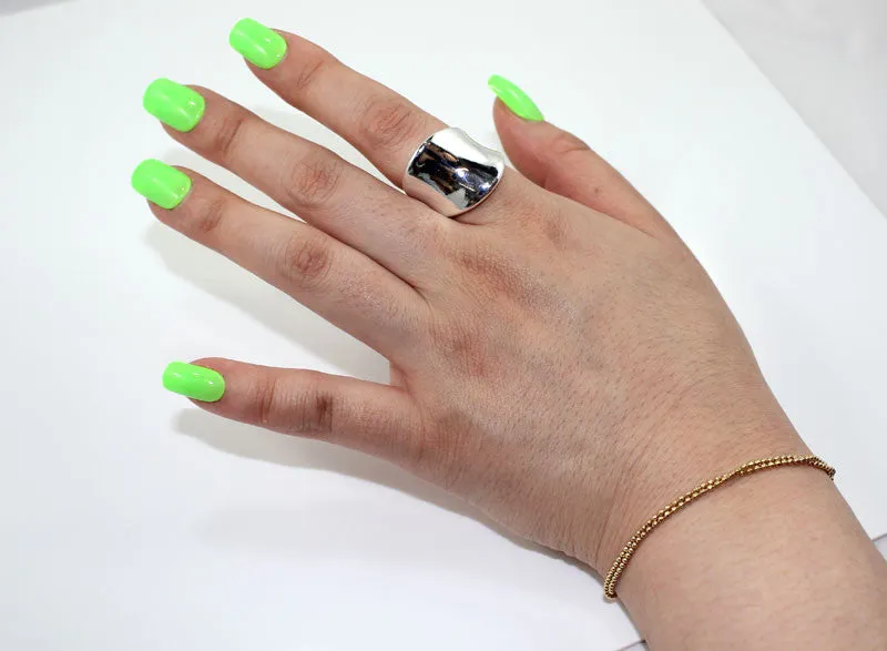 Sterling Silver Armor Cocktail Ring