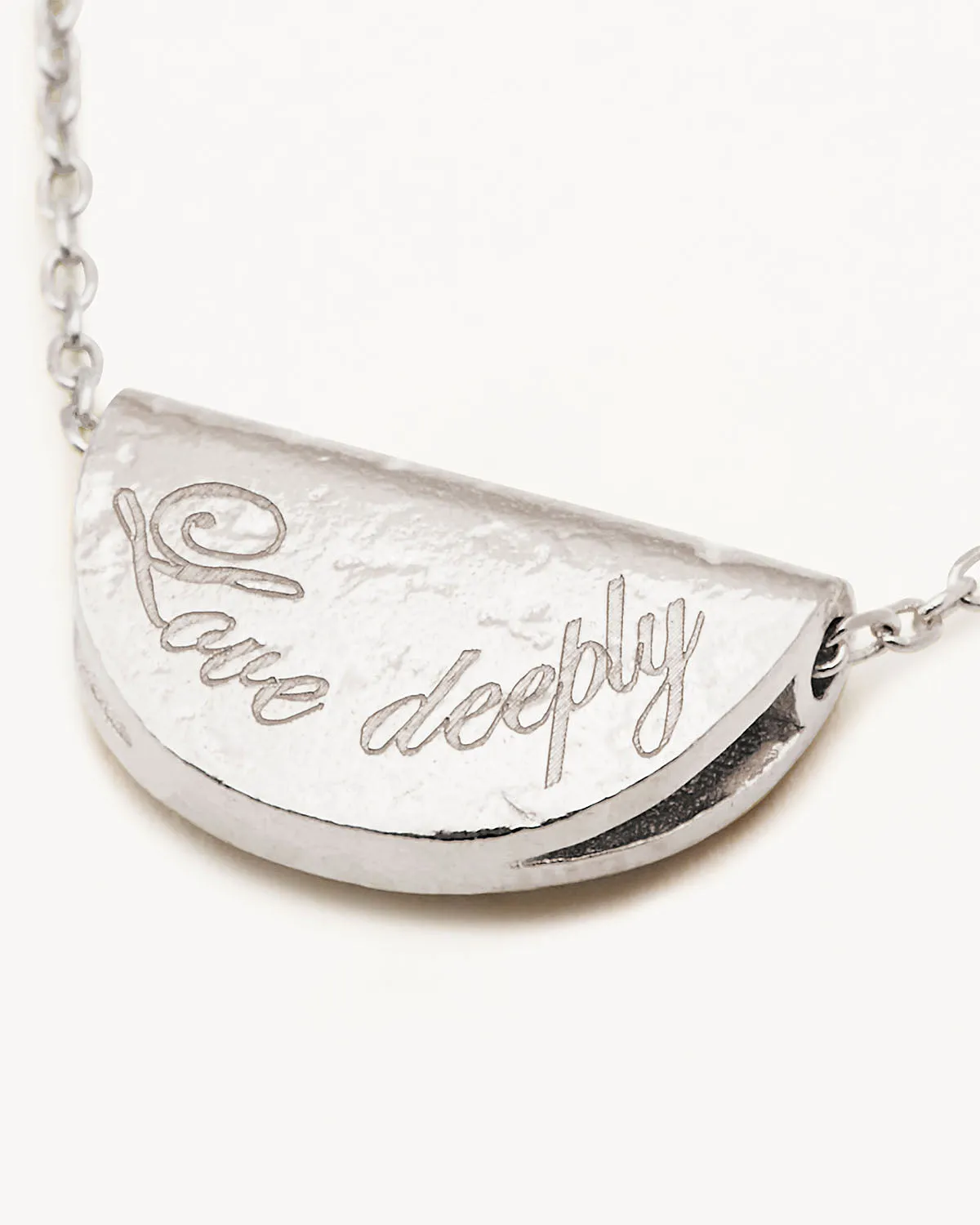 Sterling Silver Lotus Birthstone Necklace - June - Moonstone