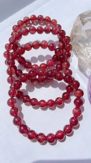 Strawberry Quartz Bracelet