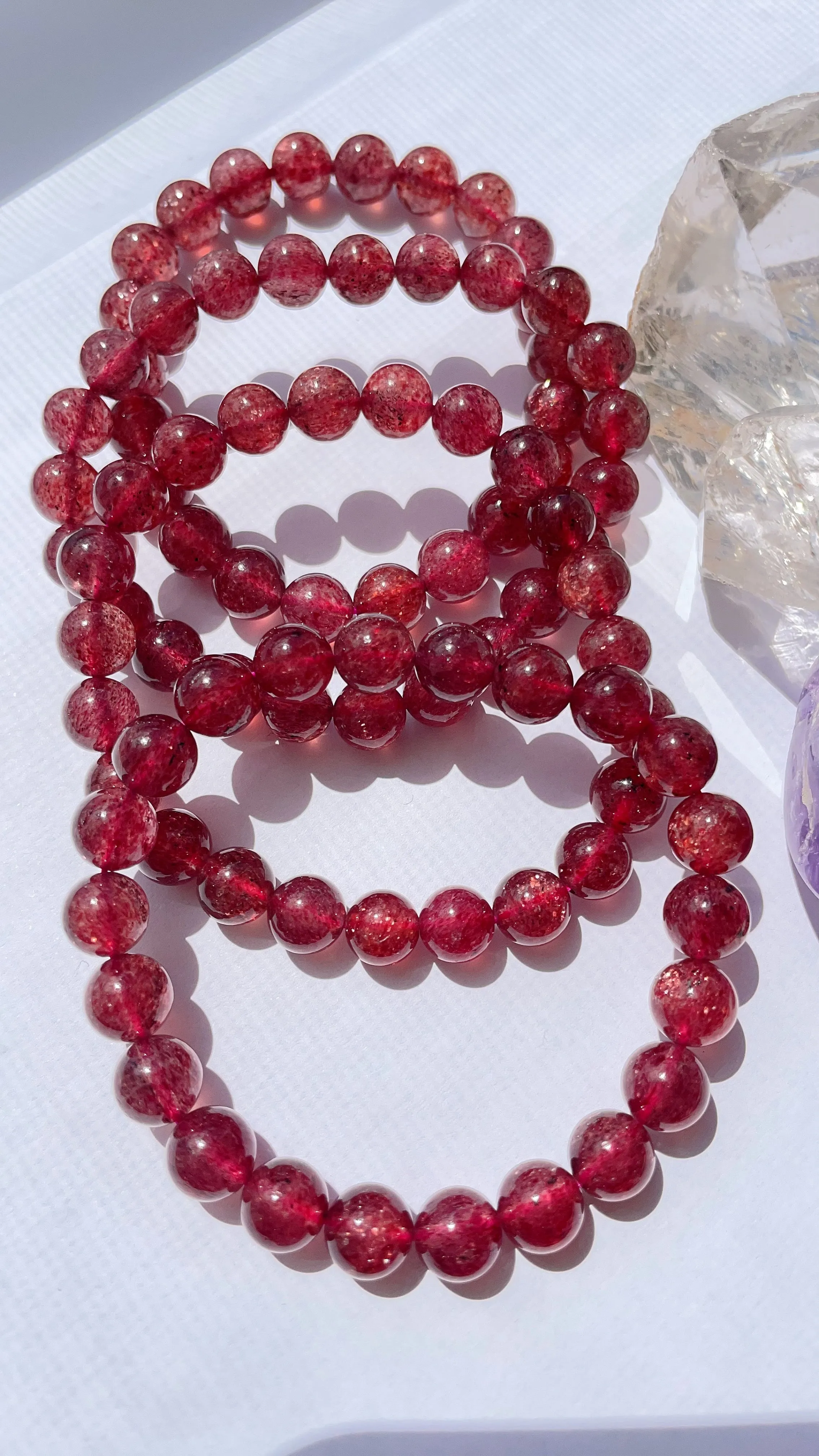 Strawberry Quartz Bracelet