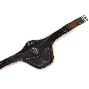 STUD GUARD GIRTH WITH SHEEPSKIN Brown