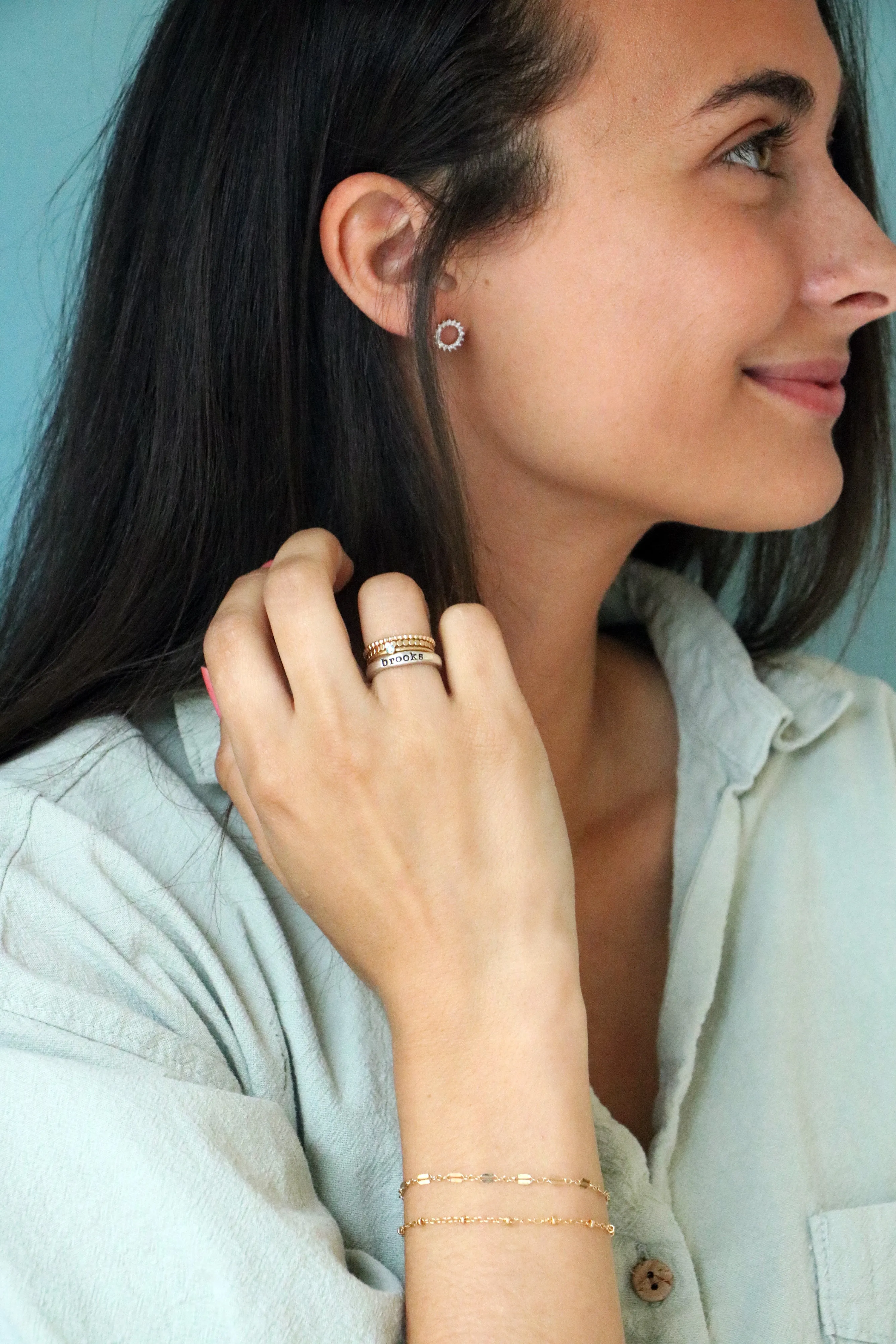 sunburst earrings { silver}