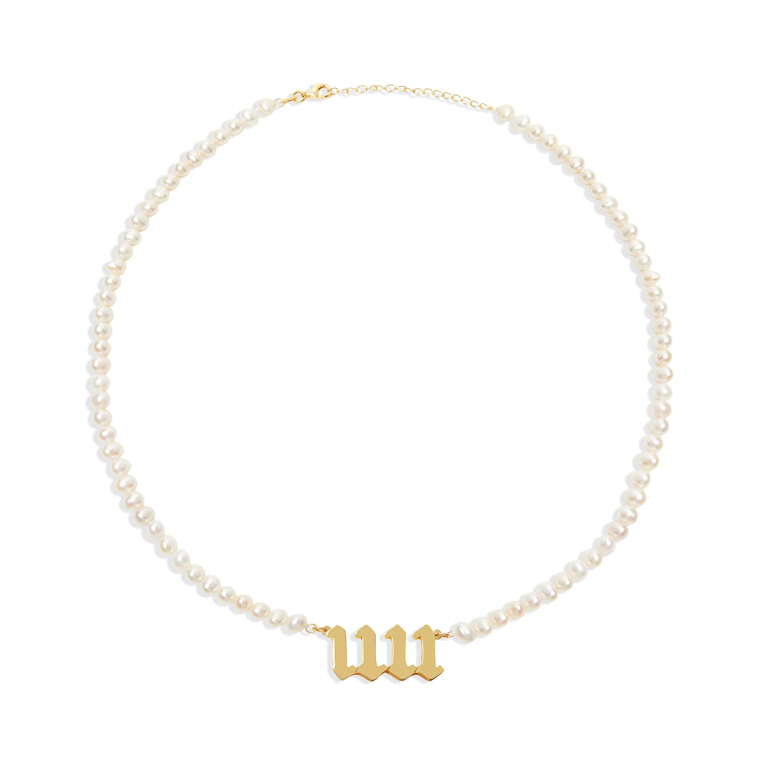 THE PEARL ANGEL NUMBER NECKLACE
