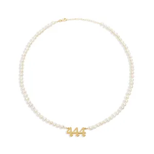 THE PEARL ANGEL NUMBER NECKLACE