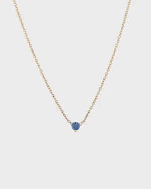 The Petite Sapphire Birthstone Necklace