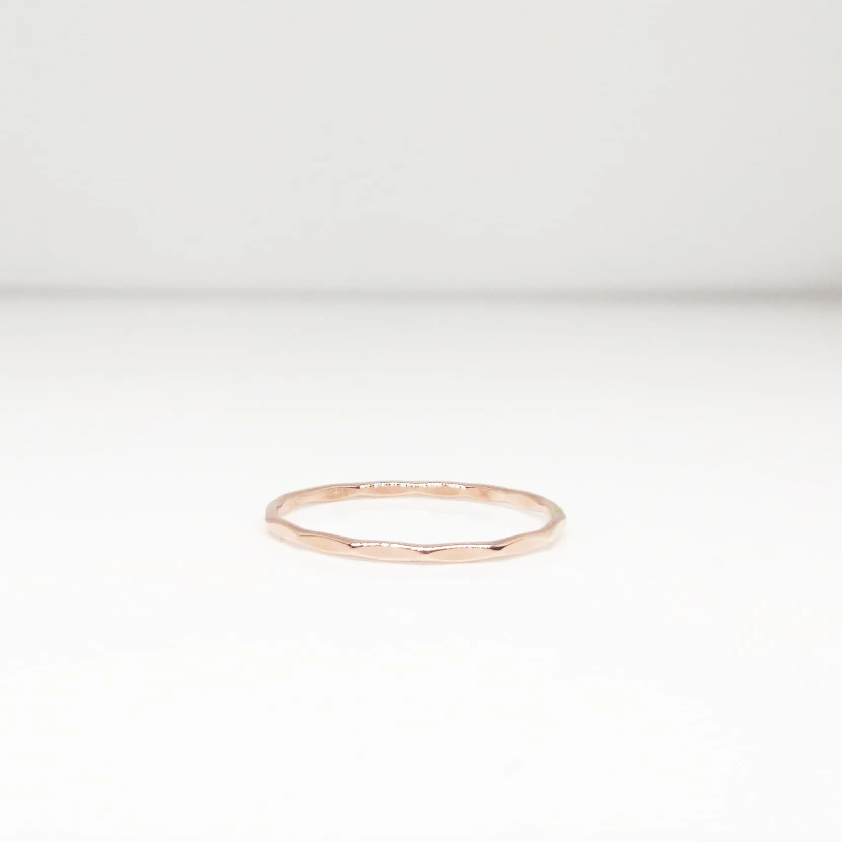 Thin Stacking Ring, Midi Ring - Rose Gold Filled, 14k Gold Filled or Sterling Silver - Handmade Jewelry