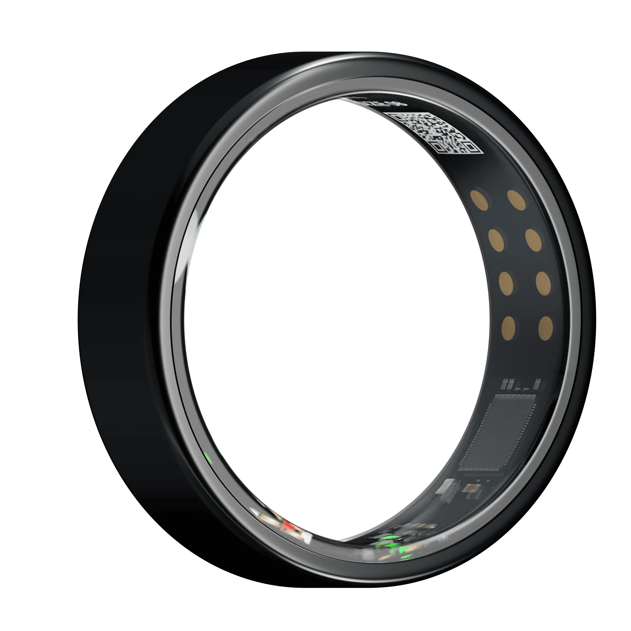 Uni•Q-Ring - Wireless Smart Ring (Stainless Steel Case, Waterproof, Chip RF03, BT Connection, Heart Rate & Sleep Monitoring, Sports Mode) - UniSex   Easy 15-Day Returns - UltraPods (Free Gift)